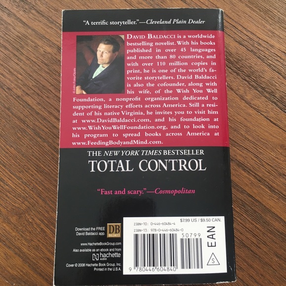 David Baldacci Book Total Control - Picture 2 of 3